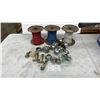 Image 1 : Three Spools Electrical Wire Red Blue White and Door Hardware Lot