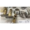 Image 5 : Three Spools Electrical Wire Red Blue White and Door Hardware Lot