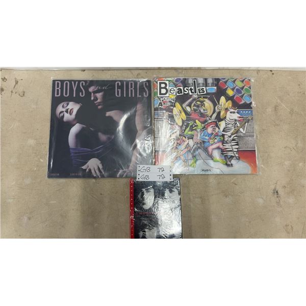 Beatles Party Album 1984 and Bryan Ferry Boys and Girls LPs with A Hard Day's Night CD