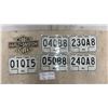 Image 1 : 5 Vintage New Manitoba Motorcycle Plates & An Embroidered Harley Davidson Patch