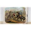 Image 2 : Antique Chromolithograph Depecting General Putman Abandoning His Plow to Join the Revolution War in