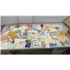 Image 1 : Box of Vintage Paper Ephemera, Letters with Stamps, Canadian Ration Books, Postcards, and More