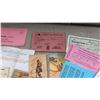 Image 5 : Box of Vintage Paper Ephemera, Letters with Stamps, Canadian Ration Books, Postcards, and More