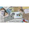Image 9 : Box of Vintage Paper Ephemera, Letters with Stamps, Canadian Ration Books, Postcards, and More