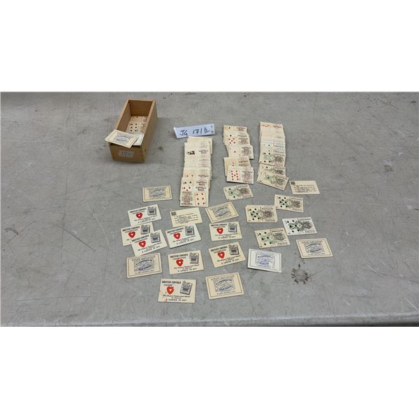 Vintage British Consols Cigarettes Advertising Playing Cards by W.C. MacDonald Inc. Montreal