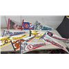 Image 1 : Collection of Vintage, Early 1990'sMLB Team Pennants, Yankees, Cubs, Cardinals, Pirates, and More