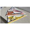 Image 4 : Collection of Vintage, Early 1990'sMLB Team Pennants, Yankees, Cubs, Cardinals, Pirates, and More