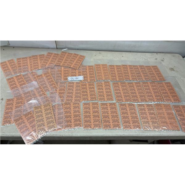 Forty Sheets of Vintage Grand Beach Pavilion One Dance 10 Cents Admit One Couple Tickets
