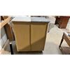 Image 3 : White Mobile Kitchen Island with Granite Top, Cabinet, and Four Drawers, 37 x 39 x 19" Bottom