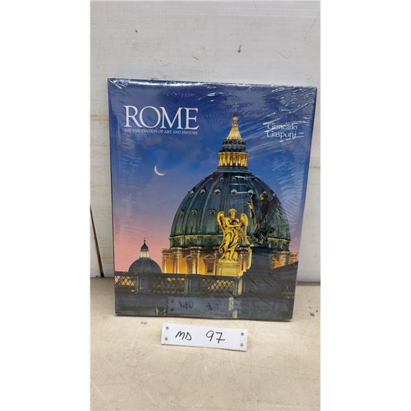 Rome: The Fascination of Art and History by Giancarlo Gasponi Hardcover Book, Factory Sealed