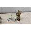 Image 10 : Porcelain Floral Bouquets, Swan Planter, Dog Figurines, Glass Slipper, and More