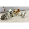 Image 9 : Porcelain Floral Bouquets, Swan Planter, Dog Figurines, Glass Slipper, and More