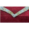 Image 7 : Multi-Tone V-Front Choker Necklace and Sajen Drusy Quartz Earrings, Sterling Silver