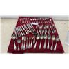 Image 1 : 56 Pieces German Silver-Plated Flatware Set with Rococo Scroll Pattern, Rostfrei Knives, and More
