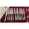 Image 3 : 56 Pieces German Silver-Plated Flatware Set with Rococo Scroll Pattern, Rostfrei Knives, and More