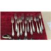 Image 5 : 56 Pieces German Silver-Plated Flatware Set with Rococo Scroll Pattern, Rostfrei Knives, and More