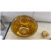Image 3 : Northwood Grape and Cable Marigold Carnival Glass Punch Bowl Set with Twelve Cups