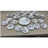 Image 1 : Royal Grafton Fine Bone China Manitoba Crocus Pattern Tea Set with Serving Plate