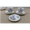 Image 7 : Royal Grafton Fine Bone China Manitoba Crocus Pattern Tea Set with Serving Plate
