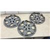 Image 2 : Set of Three Nissan Sentra 16" Silver Five-Spoke Hubcaps, 2007-2012
