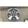 Image 5 : Set of Three Nissan Sentra 16" Silver Five-Spoke Hubcaps, 2007-2012