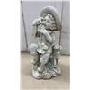 Image 2 : Metal Heron Garden Statue, 37" Resin Boy with Frogs and Dog Figurine, 18" & Turtle