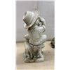 Image 3 : Metal Heron Garden Statue, 37" Resin Boy with Frogs and Dog Figurine, 18" & Turtle