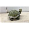 Image 4 : Metal Heron Garden Statue, 37" Resin Boy with Frogs and Dog Figurine, 18" & Turtle