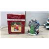 Image 5 : Ceramic Christmas Tree with Light-Up Bulbs, Star Topper, 17" Tall and Ferris Wheel Music Box