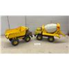 Image 1 : Tonka Mighty Dump Truck and Turbo-Diesel Cement Mixer Construction Toys
