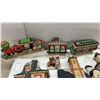 Image 2 : Traditions Porcelain Victorian Village Set with Christmas Express Train& Lights
