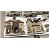 Image 3 : Traditions Porcelain Victorian Village Set with Christmas Express Train& Lights