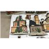 Image 4 : Traditions Porcelain Victorian Village Set with Christmas Express Train& Lights