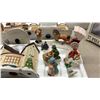 Image 6 : Traditions Porcelain Victorian Village Set with Christmas Express Train& Lights