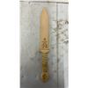 Image 2 : 4-Vintage Hand Carved, Burned & Painted Wood Daggers