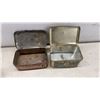 Image 3 : Vintage Cigarette Spinner Push Down Ashtray, Repeater Tobacco Tin, Tea Tin and More