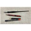 Image 4 : Antique General Store Lot: Goliath Hohner Harmonica, Vintage Eyeglasses, Ink Pens, Nibs, Magnifier