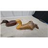 Image 2 : Wooden Model Airplane, Metal Ornamens Horn Art