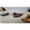 Image 3 : Wooden Model Airplane, Metal Ornamens Horn Art