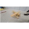 Image 6 : Wooden Model Airplane, Metal Ornamens Horn Art