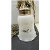 Image 3 : Pair of Vintage Brass Cherub Pendant Light Fixtures with Frosted Glass Shades