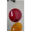Image 2 : Red and Amber Round Replacement Glass Lens Railway,12" Diameter