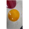 Image 3 : Red and Amber Round Replacement Glass Lens Railway,12" Diameter