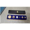 Image 1 : 1967 Royal Canadian Mint Centennial Coin Set in Blue Velvet Display Case 1 Missing