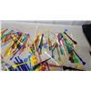 Image 2 : Collection of Vintage Plastic Cocktail Swizzle Sticks, Stirrers, Bottle Caps, and More