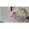 Image 6 : Collection of Vintage Plastic Cocktail Swizzle Sticks, Stirrers, Bottle Caps, and More