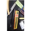 Image 5 : Ace Hard Rubber Comb Model 458, Straight Razors, Barber's Dry Honing Stone, and More