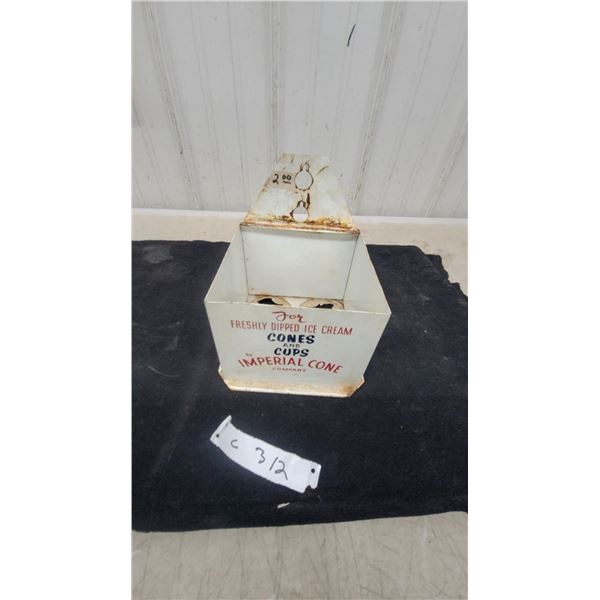 Imperial Cone Company Metal Ice Cream Cone and Cup Dispenser