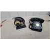 Image 1 : Vintage Western Electric Model 500 Black Rotary Telephone and Labeler