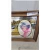 Image 2 : Olympia Beer "It's the Water" Advertising Bar Mirror in Wood Frame 21 x 15"